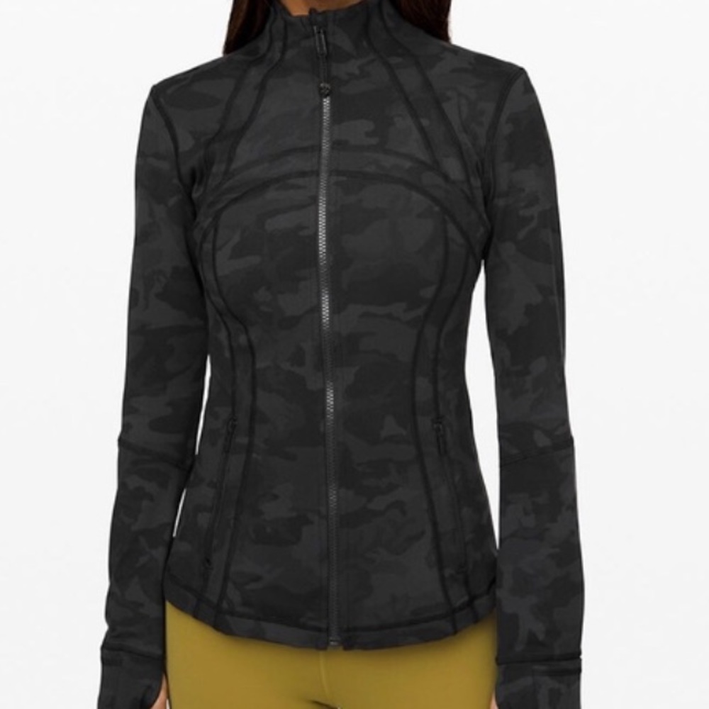 Lululemon Define Jacket Incognito Camo Multi Grey size 4